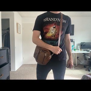 Woman’s handbag genuine leather.